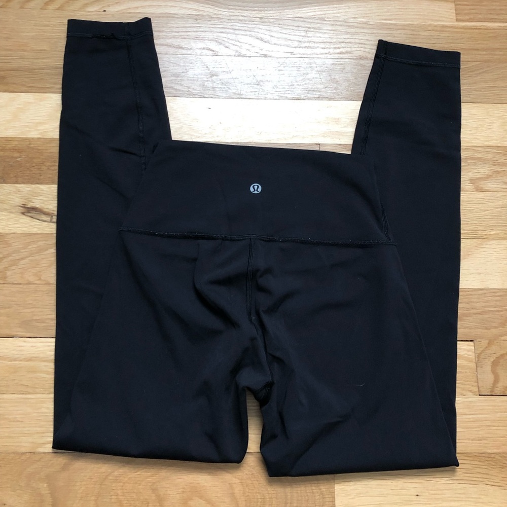 Lululemon Black 7/8 Wunder Under leggings size 4